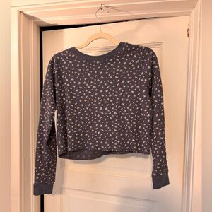 GAP Blue Floral Patterned Top